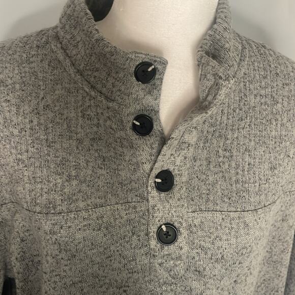 NWT Telluride clothing company men’s grey sweater with buttons - Picture 3 of 7